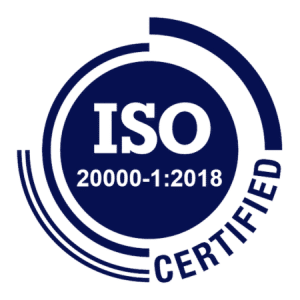 ISO 20000-1 certified