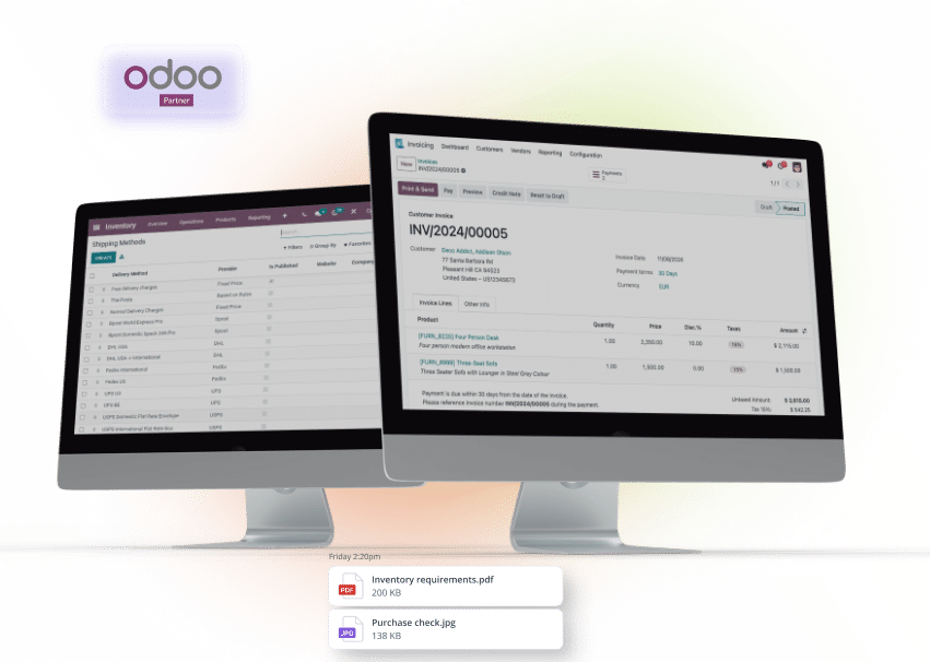Delivery and Invoice Workflows for a Spice Manufacturer in Odoo