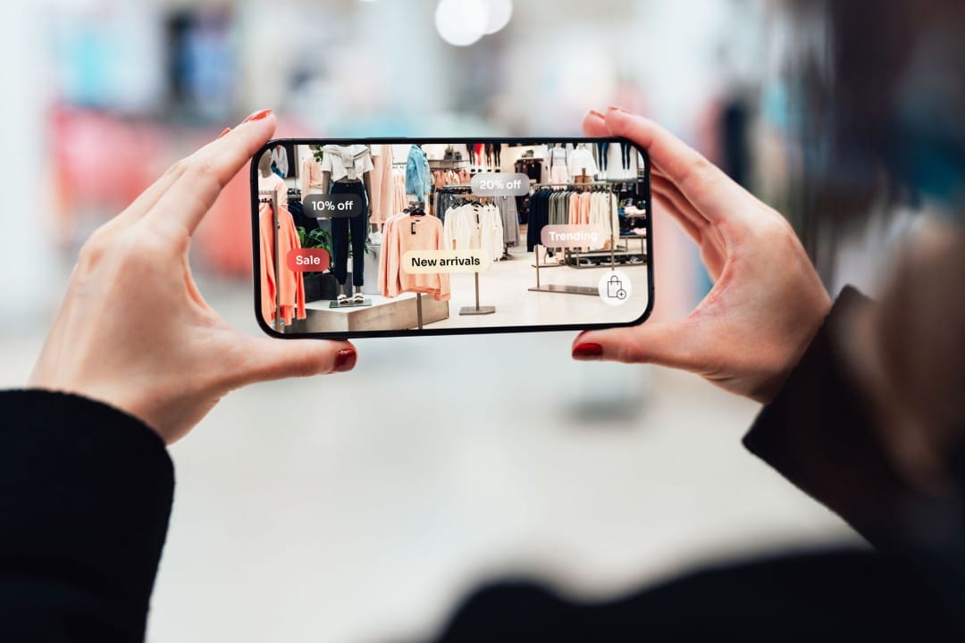 Augmented reality showroom for fashion brand