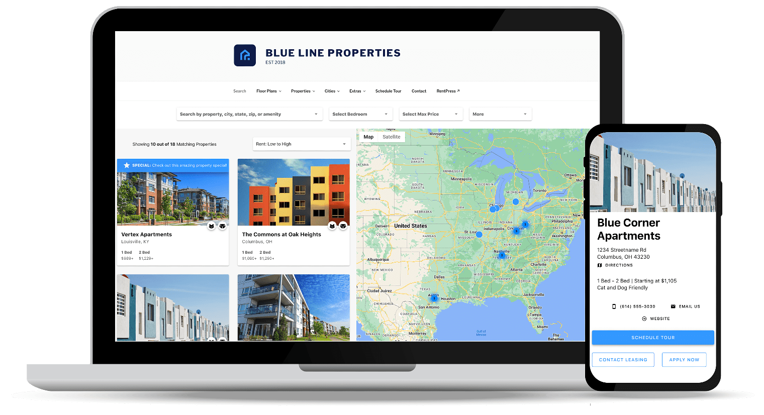 Property listing objects feature