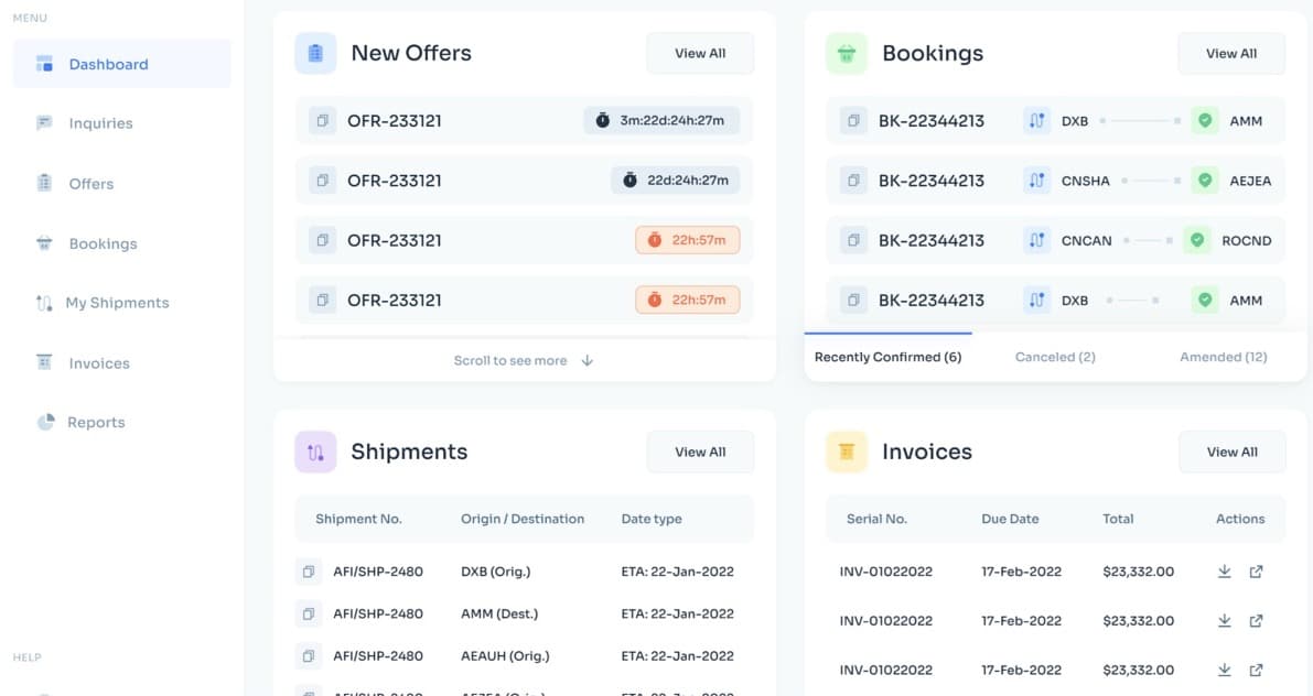 CRM for logistic company