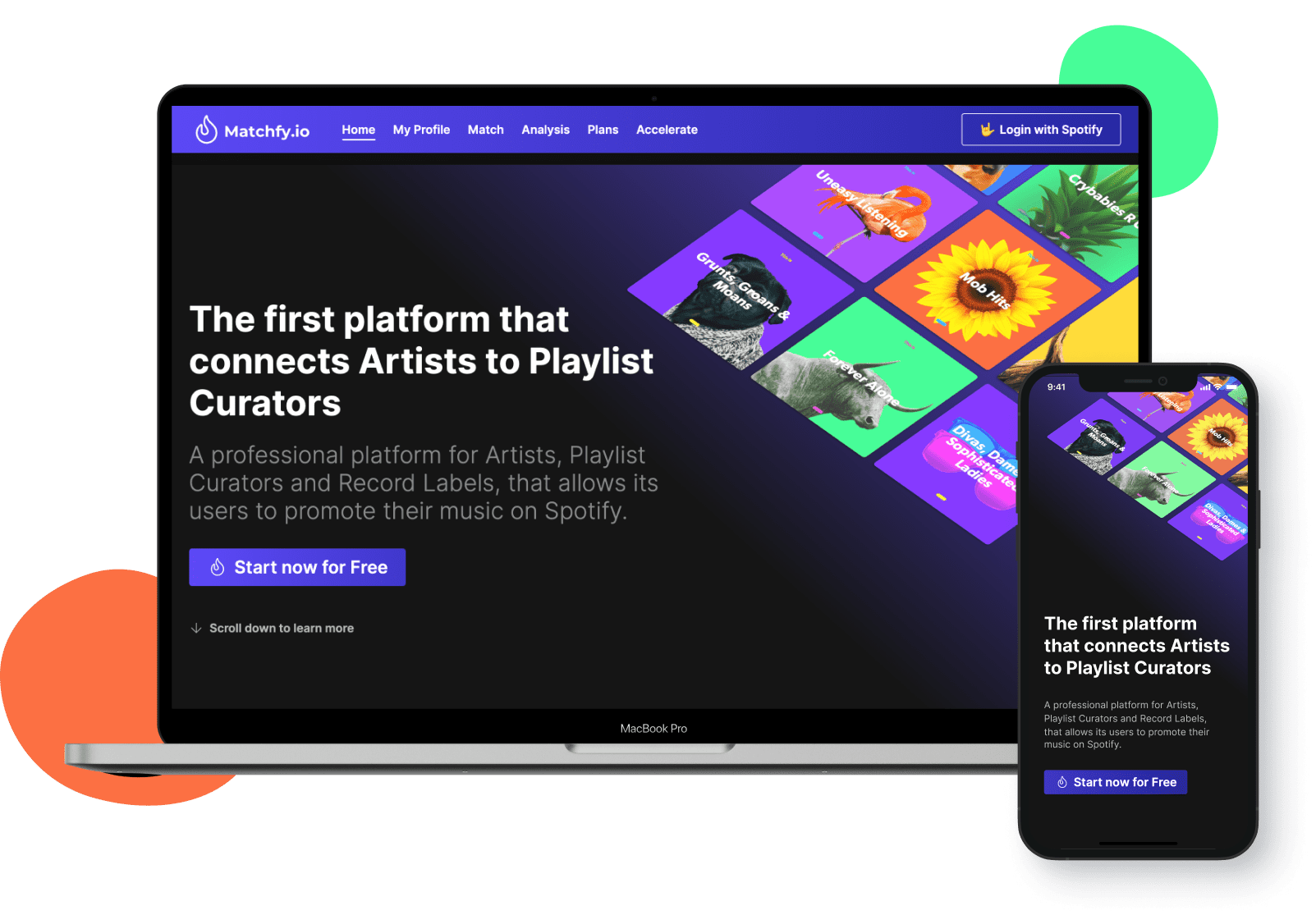 Matchfy.io - website development