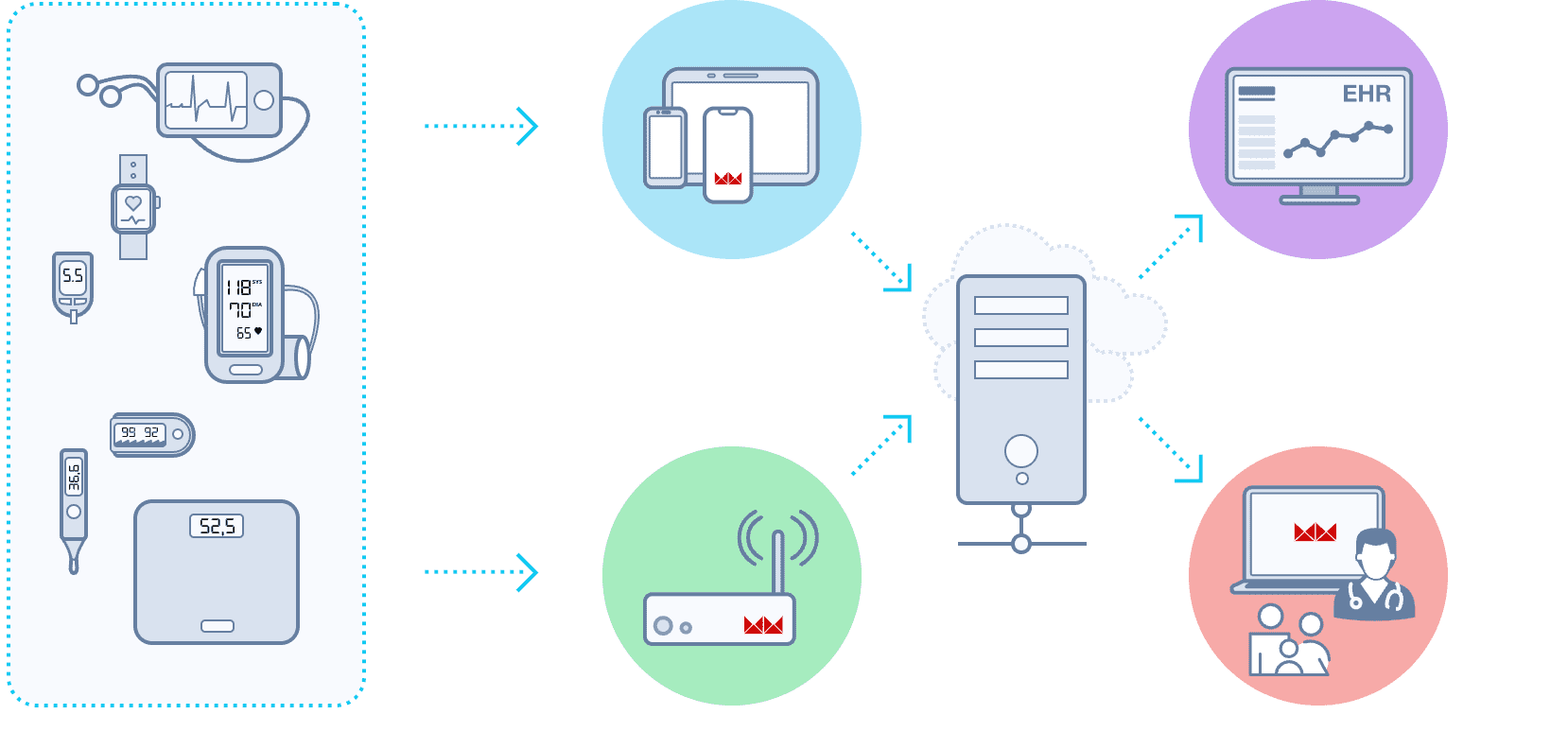 How remote health monitoring software works